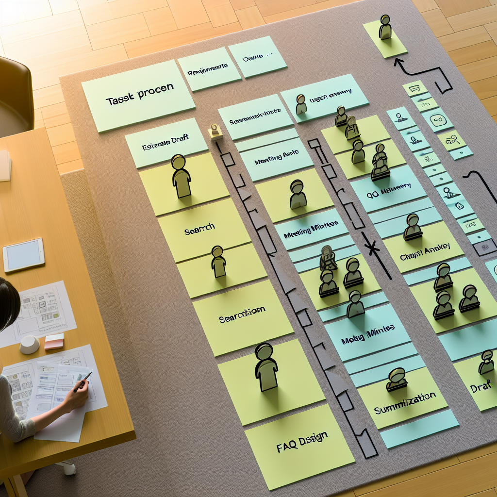 claudeを用いたエージェントチームの設計フロー図