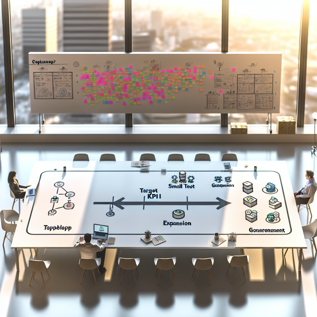 ALION株式会社のチームがクライアントとAI導入を議論している様子