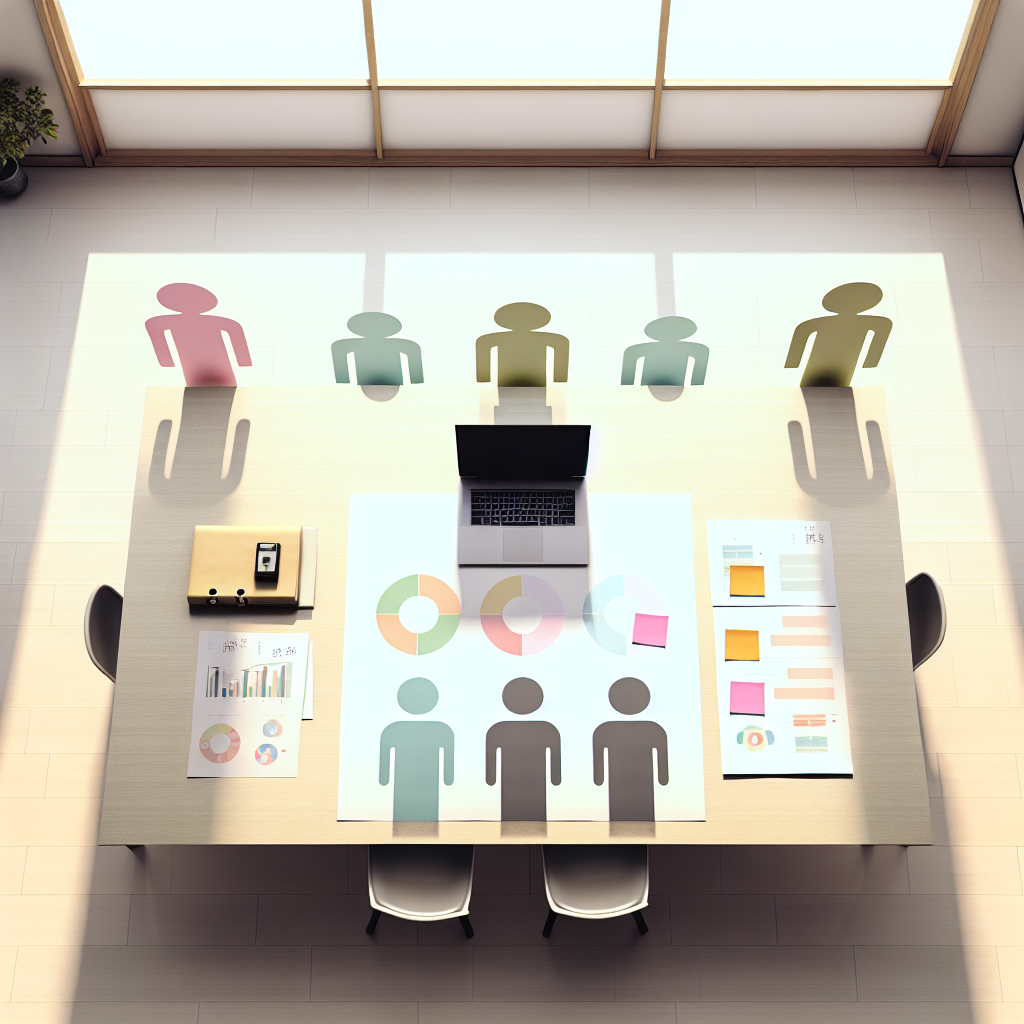 企業担当者がAI導入計画を立てている様子