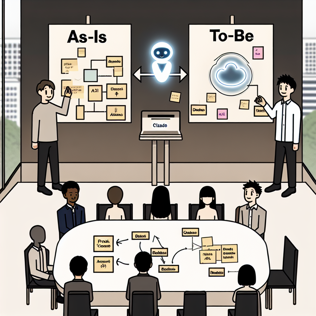 claudeを用いたシステム開発手順を示すフローチャート