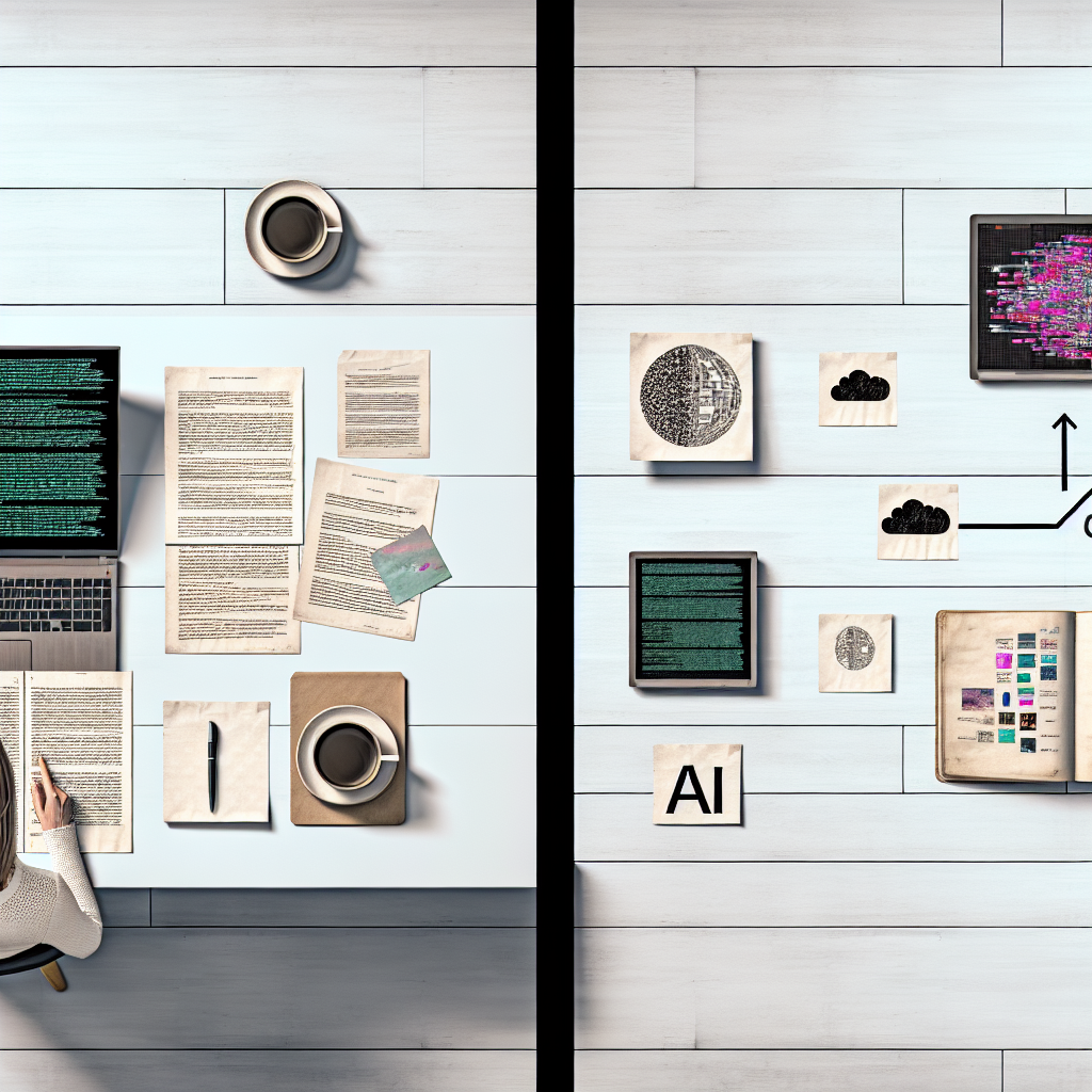 さまざまなAIツールを比較して最適な組み合わせを検討する図