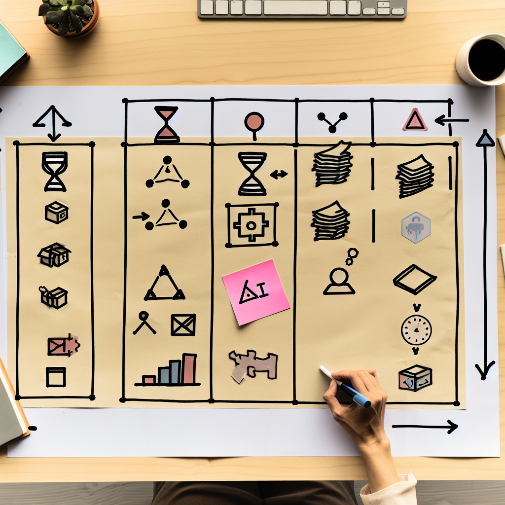 AI導入プロジェクトのロードマップ図