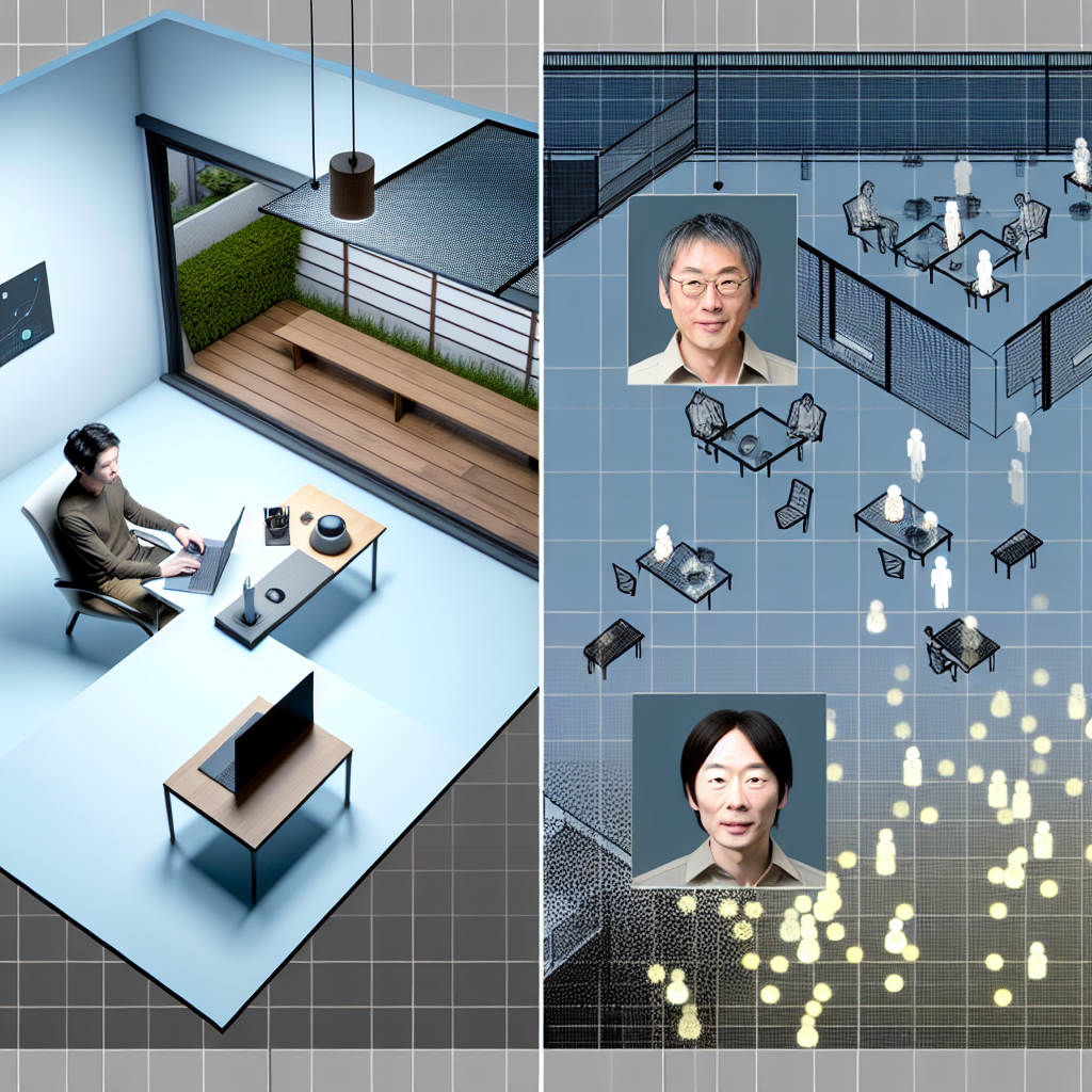 オフショア開発チームがバーチャルオフィスで連携する様子