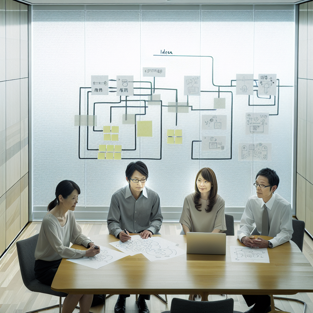 AI導入パートナーを選定するビジネスパーソンと開発チーム