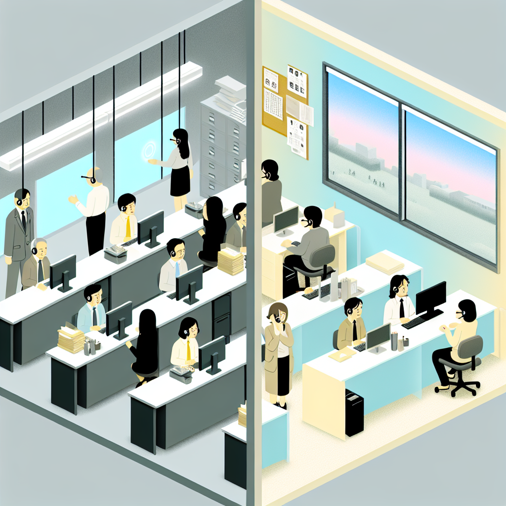 日本の都市とデジタルネットワークをイメージした風景