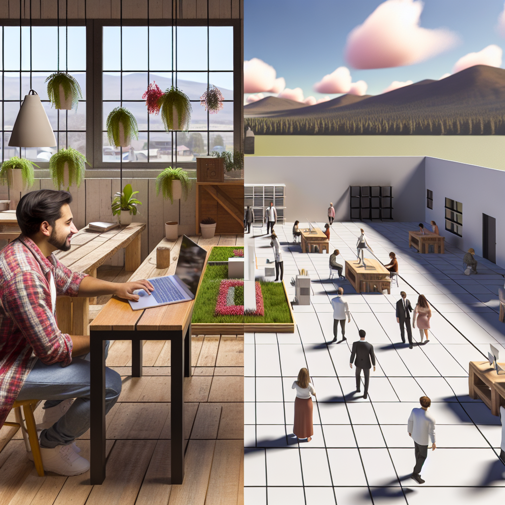 メタバース空間で人々が交流している様子