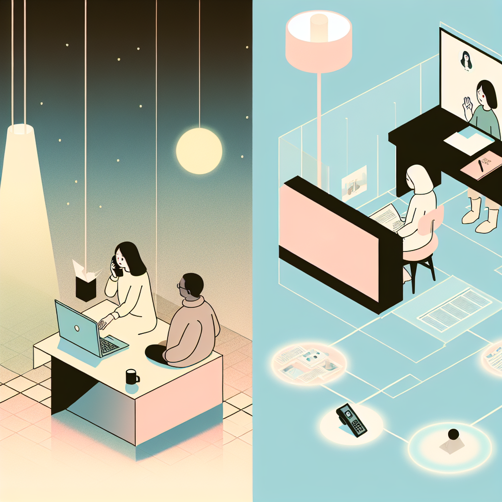 行政サービスのオンラインと対面を統合する設計図のイメージ