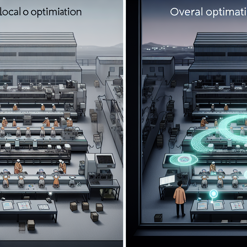 未来志向の製造業の工場とAI品質戦略のイメージ