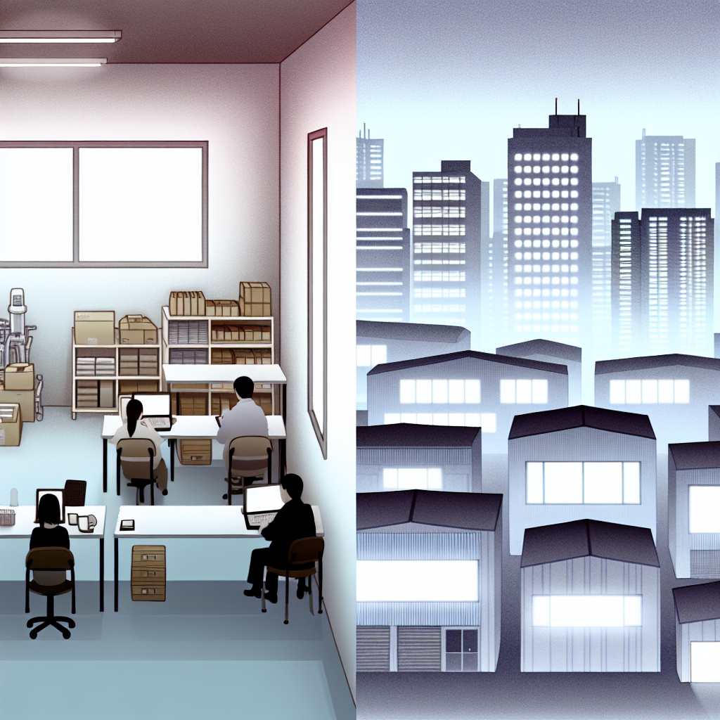 日本における中小企業の定義と役割を示すイラスト