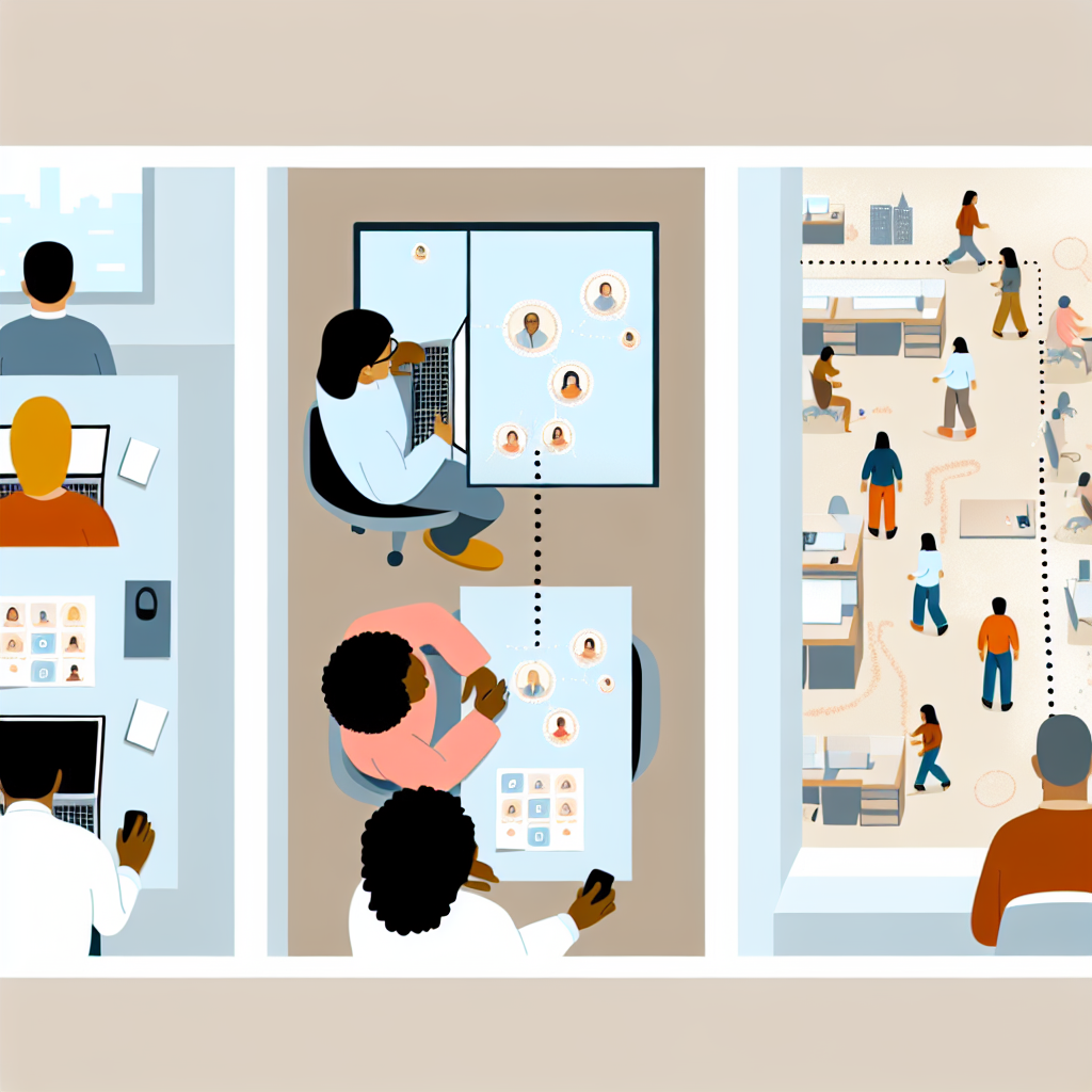 中小企業がバーチャルオフィスを導入するステップを示す図