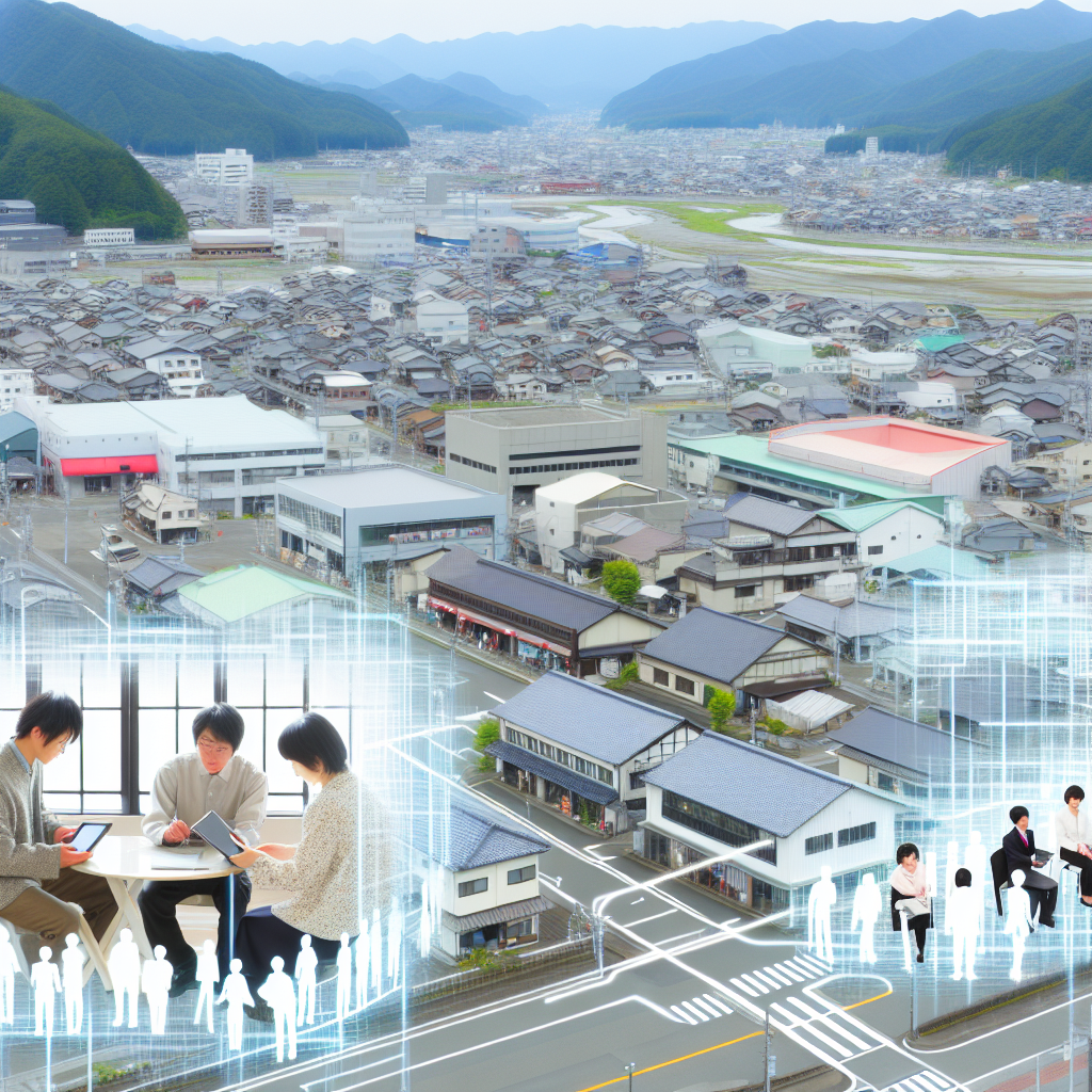地方創生に取り組む地域と街づくりのイメージ