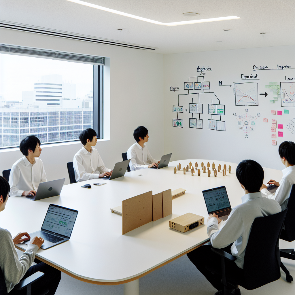 AI開発を内製化する企業チームの議論風景