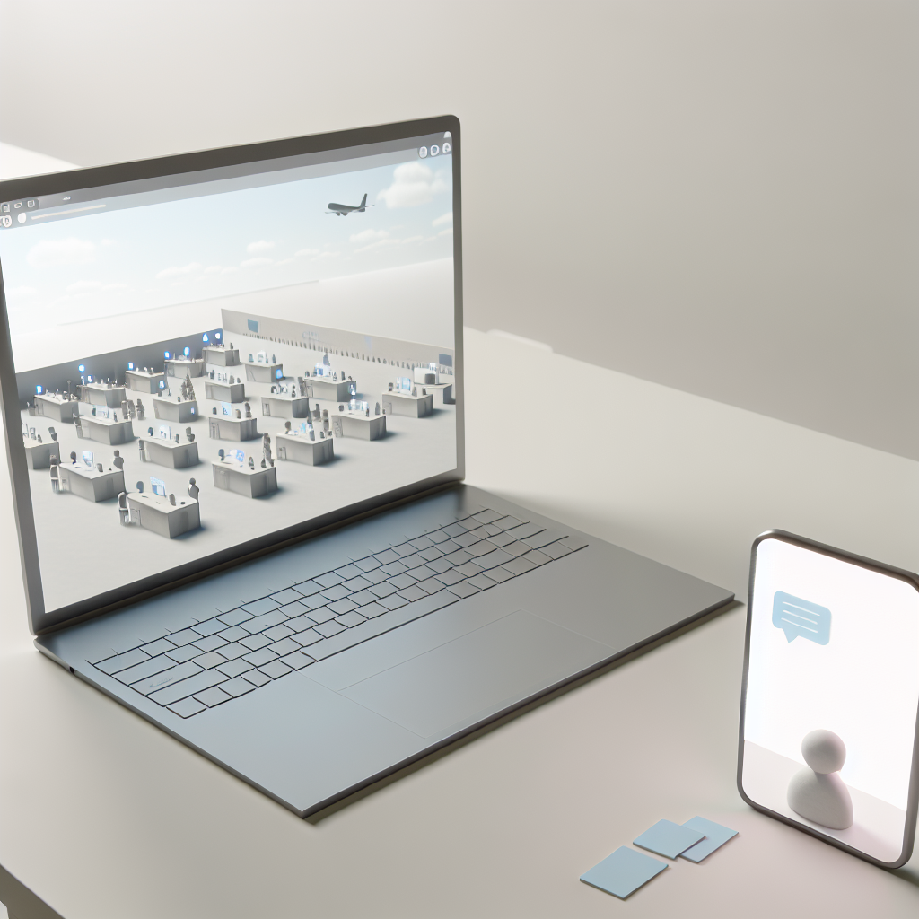 オンライン上の3D会場を歩くビジネスパーソンのイメージ