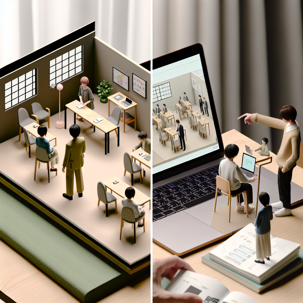 将来のオンライン展示会戦略を検討する日本企業のチーム