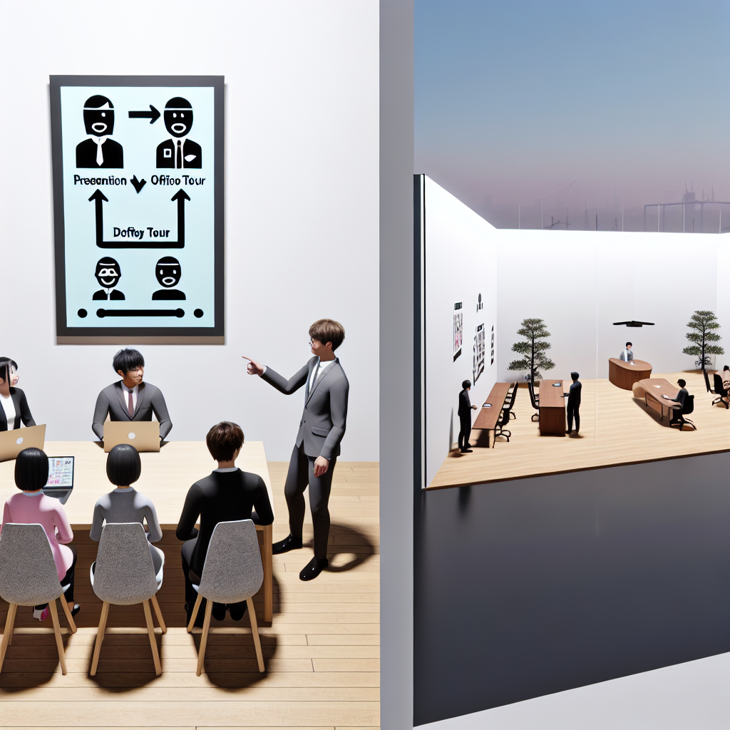 日本企業がメタバース求人を準備している様子