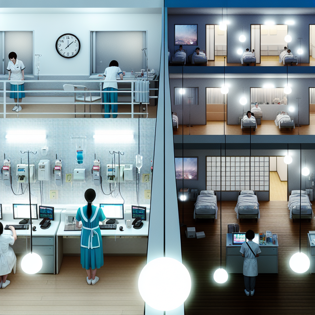 医療現場の人手不足とストレスを抱えるスタッフのイメージ