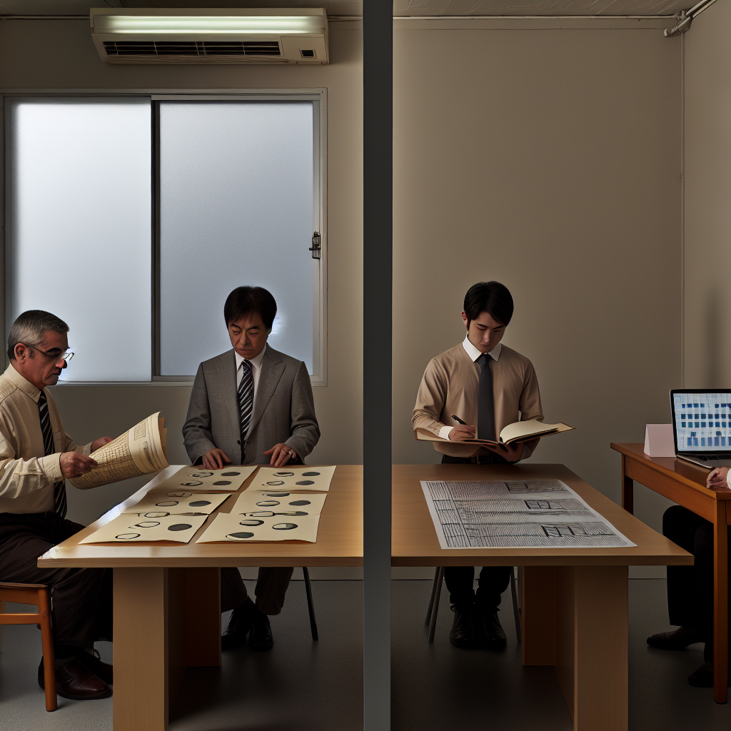 中小企業がAIコンサルと共にDXを進めるイメージ