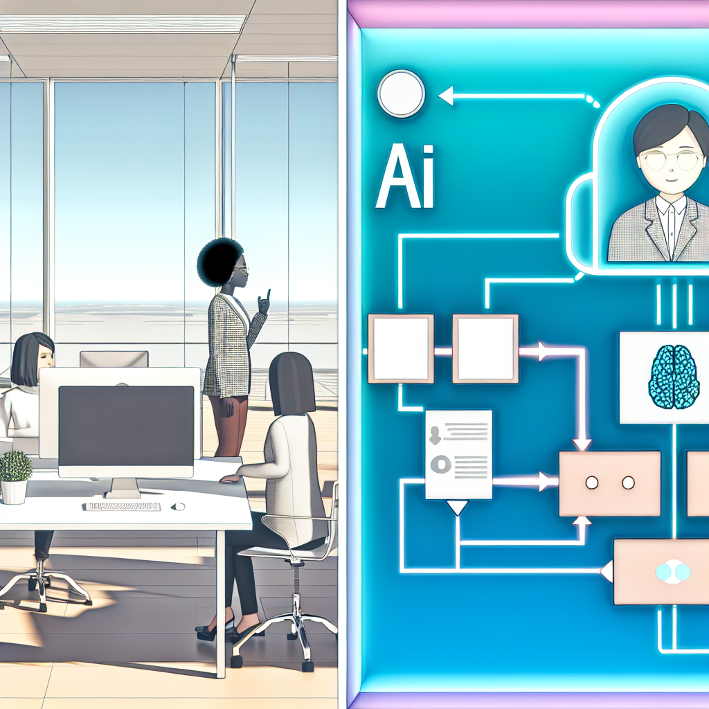 社内AIチャットボットの概念を説明する図解