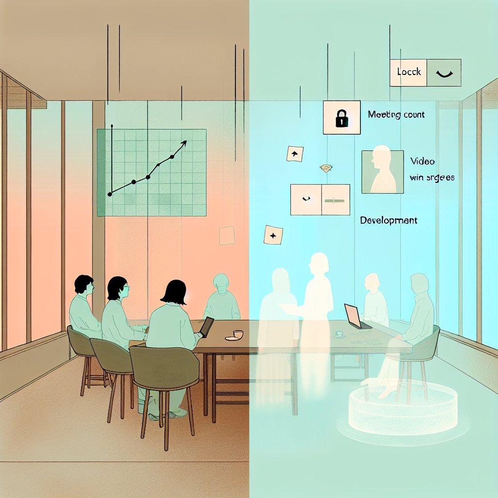 企業がメタバース導入計画をホワイトボードで整理している様子