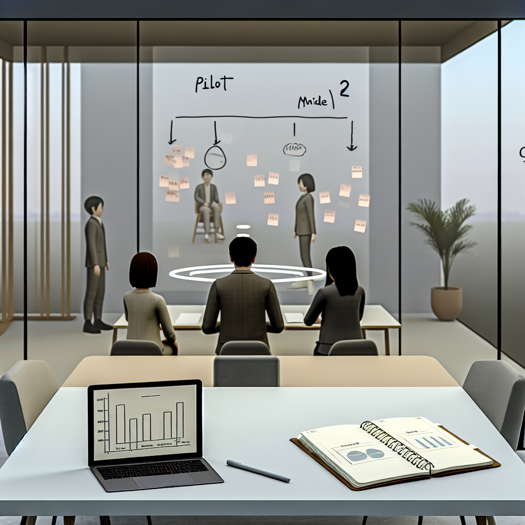 日本企業がメタバースを段階的に導入するロードマップ図