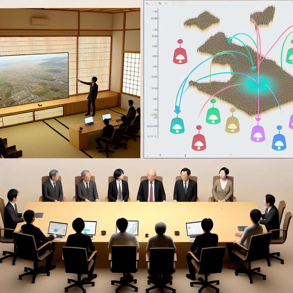 自治体担当者が地方創生のデジタル戦略を検討する様子