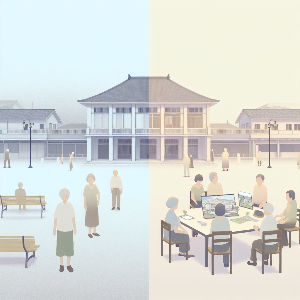 地方創生に向けて議論する多様な人々のイメージ