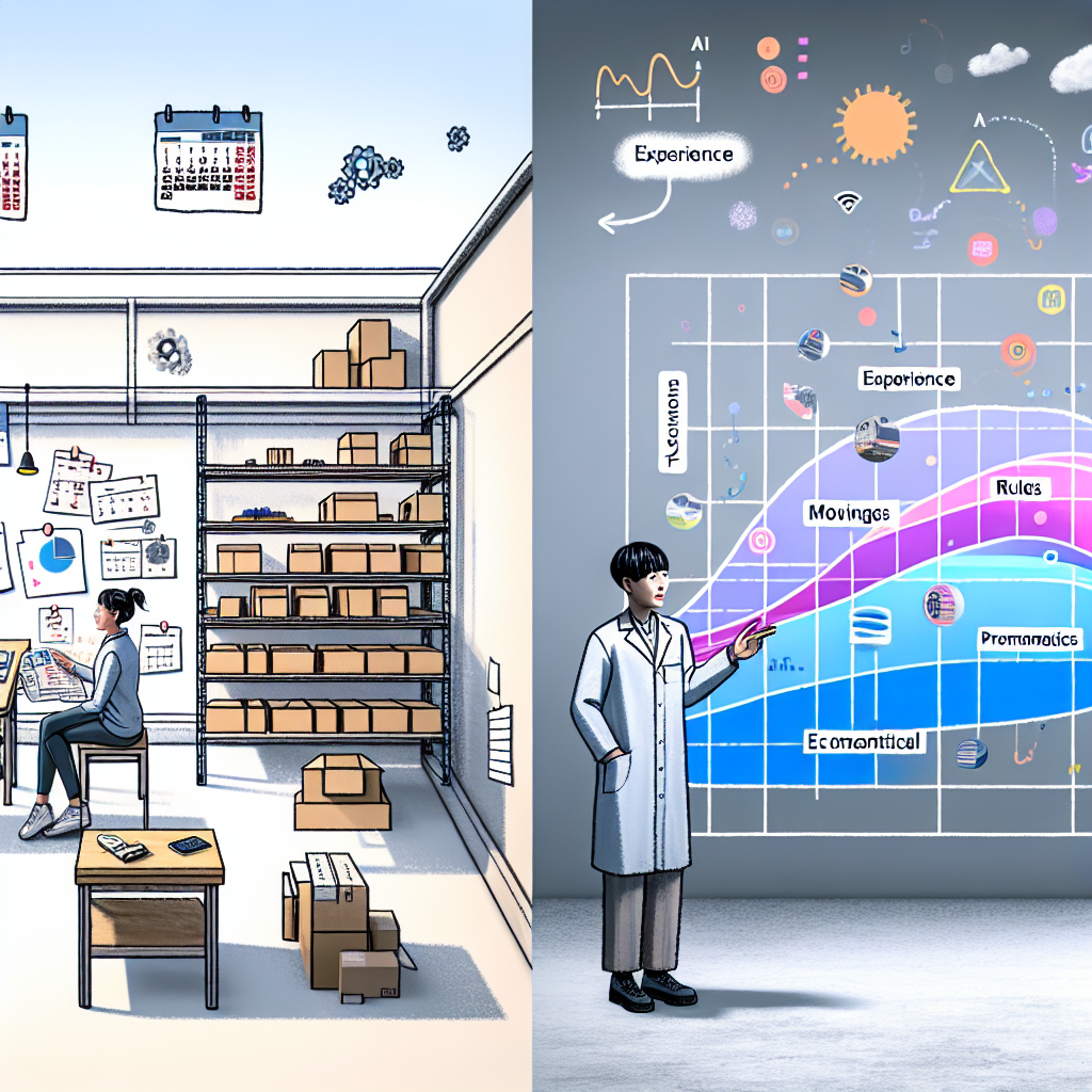 AIを活用した需要予測のダッシュボード画面のイメージ