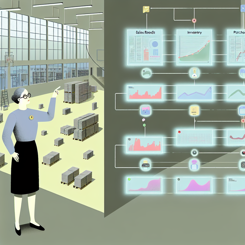 サプライチェーン全体を可視化したフロー図