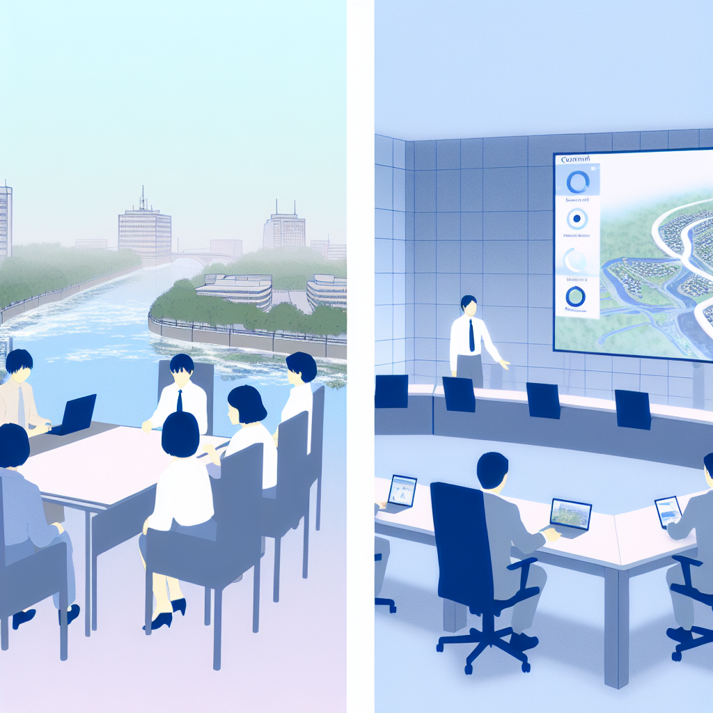 自治体がデジタル化導入のロードマップを検討する様子