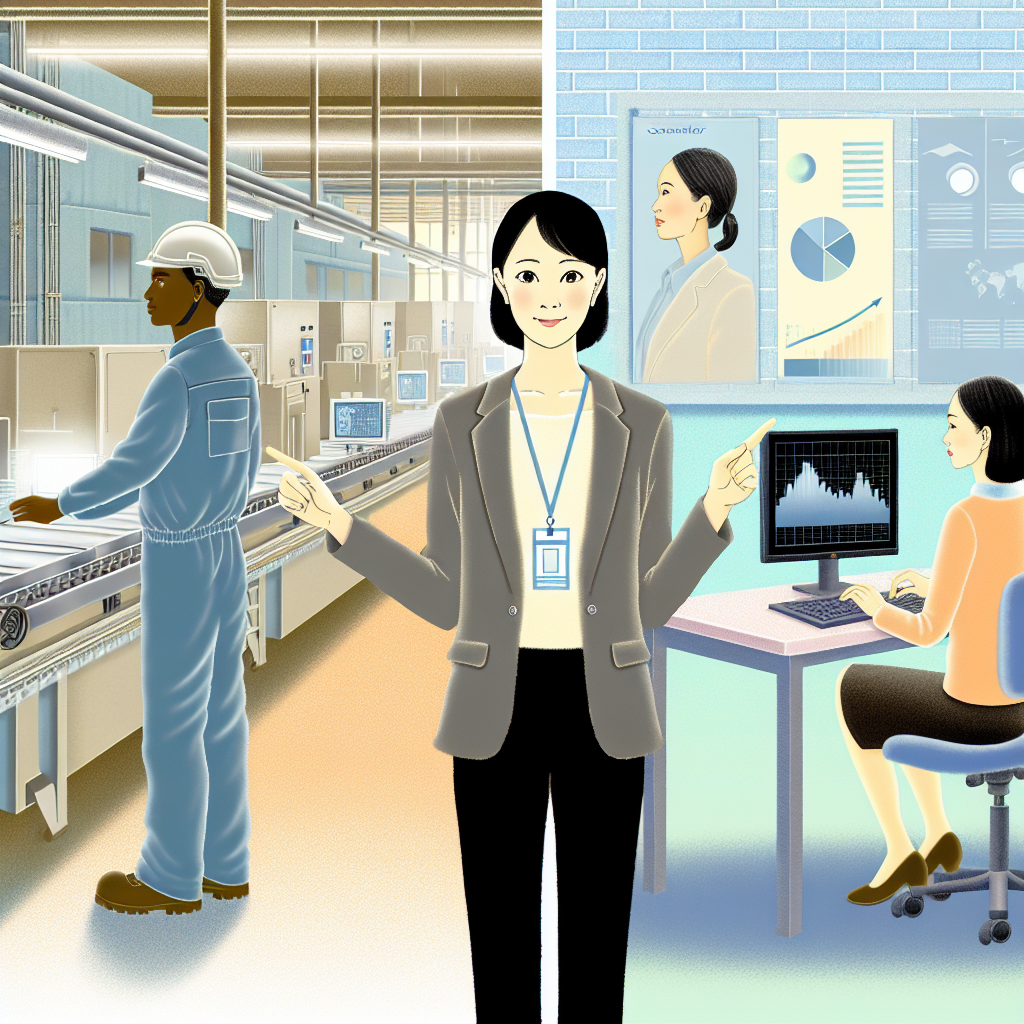 製造現場とデータサイエンティストが協働する様子