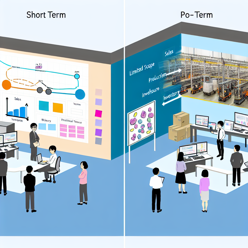未来志向の製造業DXロードマップのイラスト
