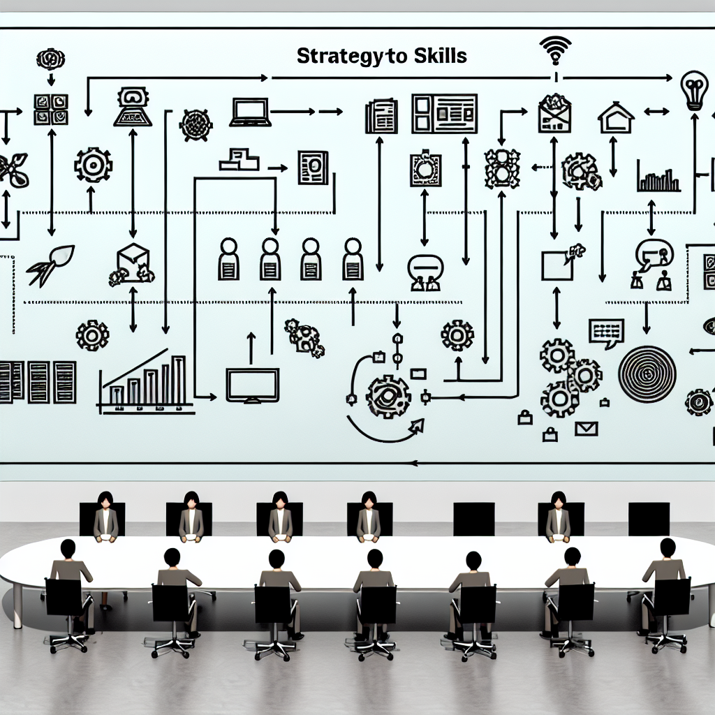 AI人材育成カリキュラムの設計プロセスを示すフロー図