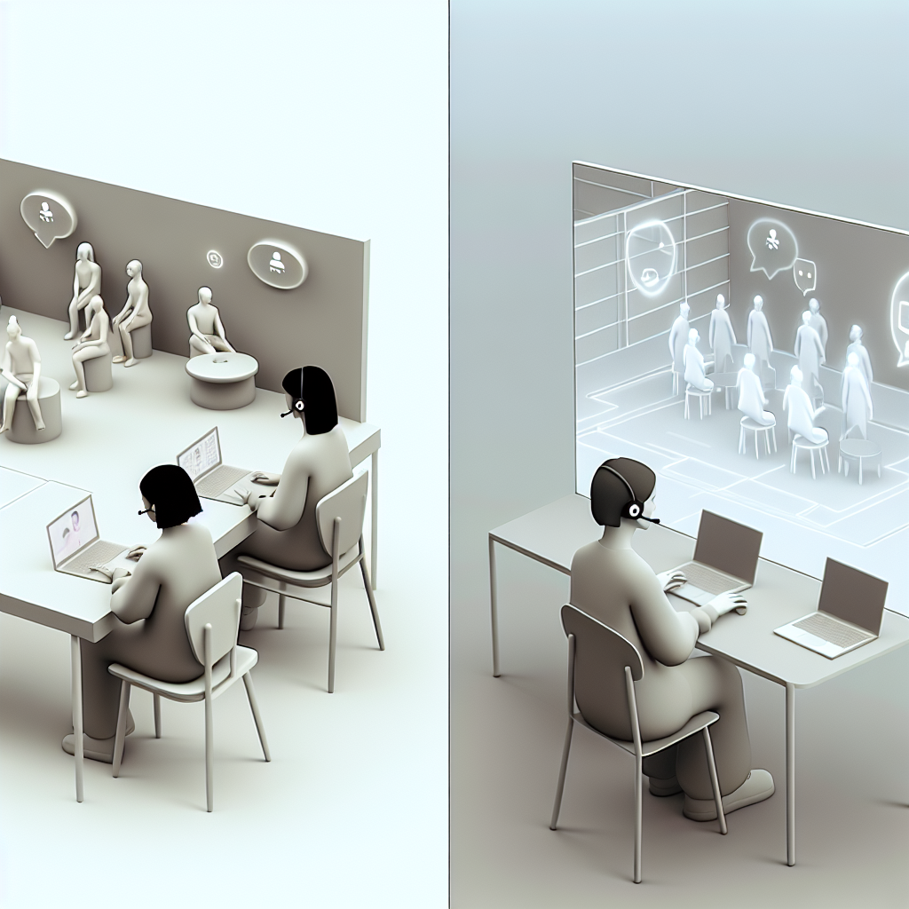 SWiseのようなバーチャルオフィスで働くアバターたち