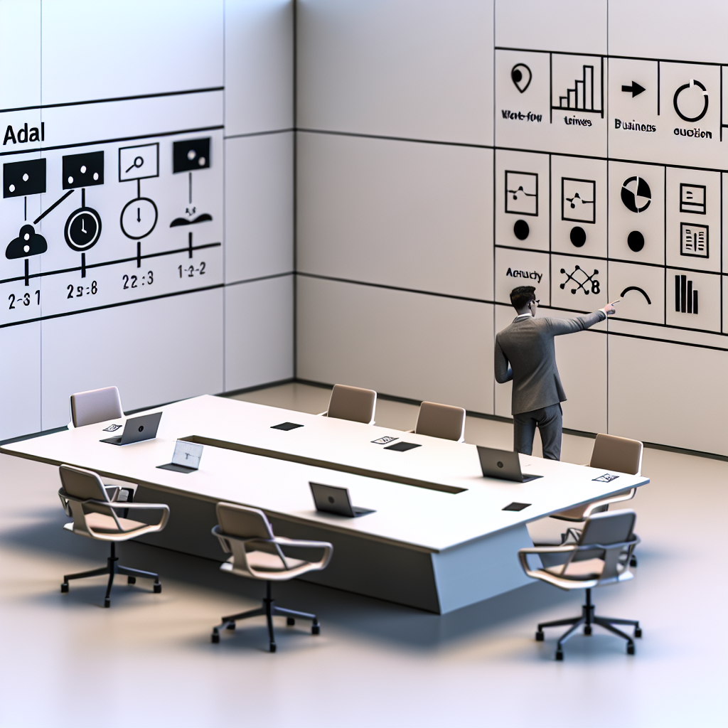 AI導入PoCのKPIを議論するプロジェクトチーム