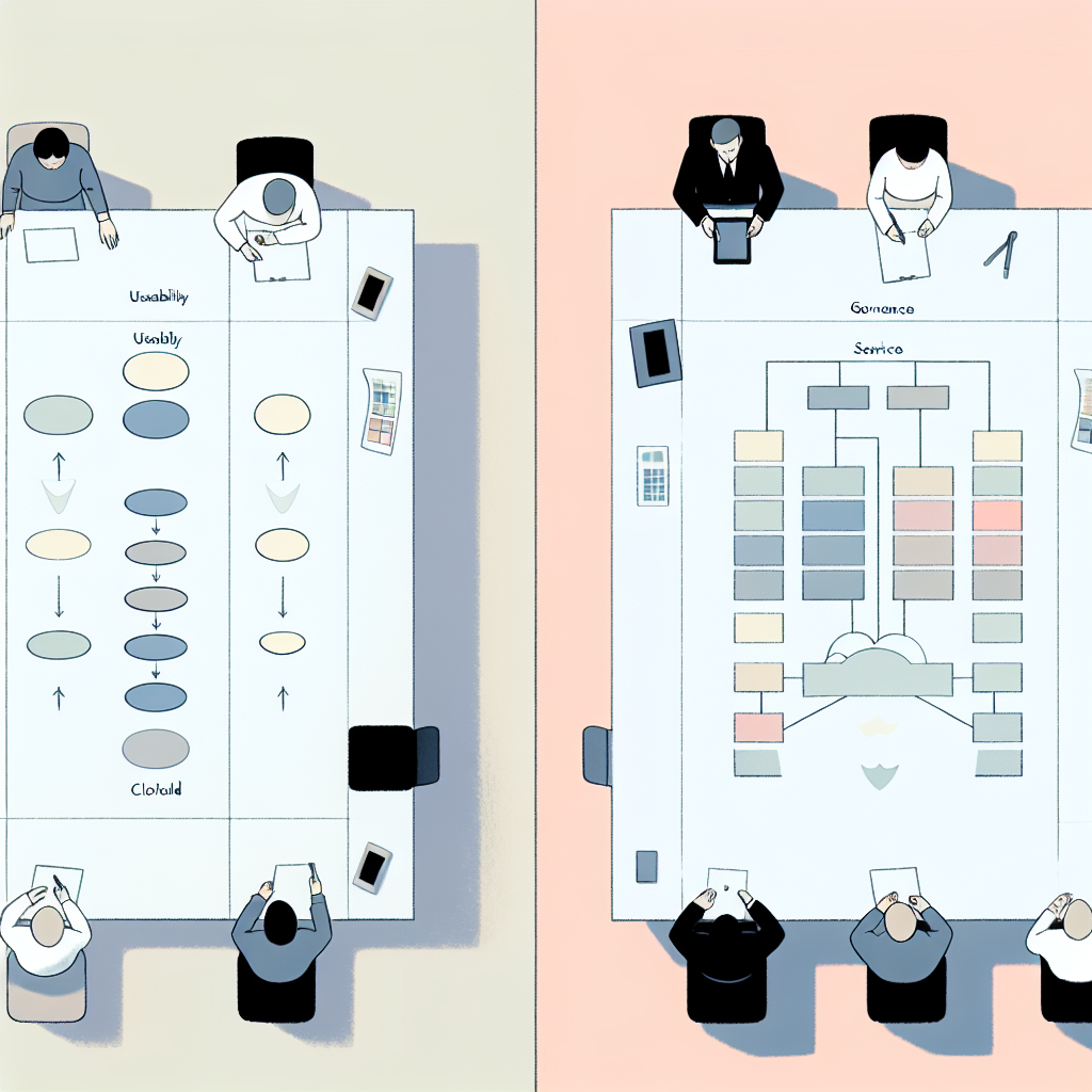 ノーコードAIツールとパートナー企業を比較検討するシーン