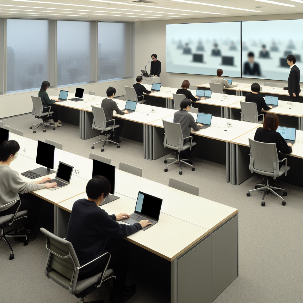 社内研修の定着状況をモニタリングするチーム