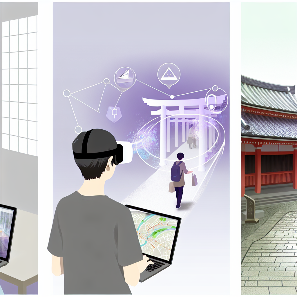 観光DXのカスタマージャーニーとデジタル施策の図解
