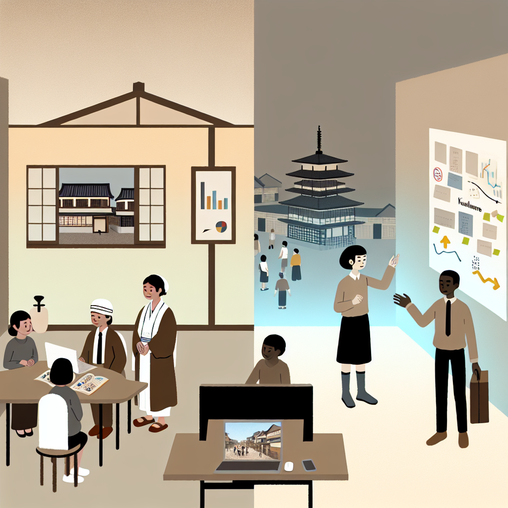 自治体と観光事業者がDX計画を議論する様子