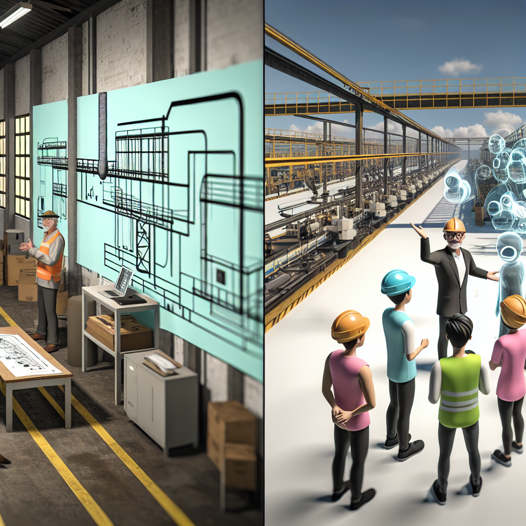 メタバース空間で働く製造業エンジニアのイメージ
