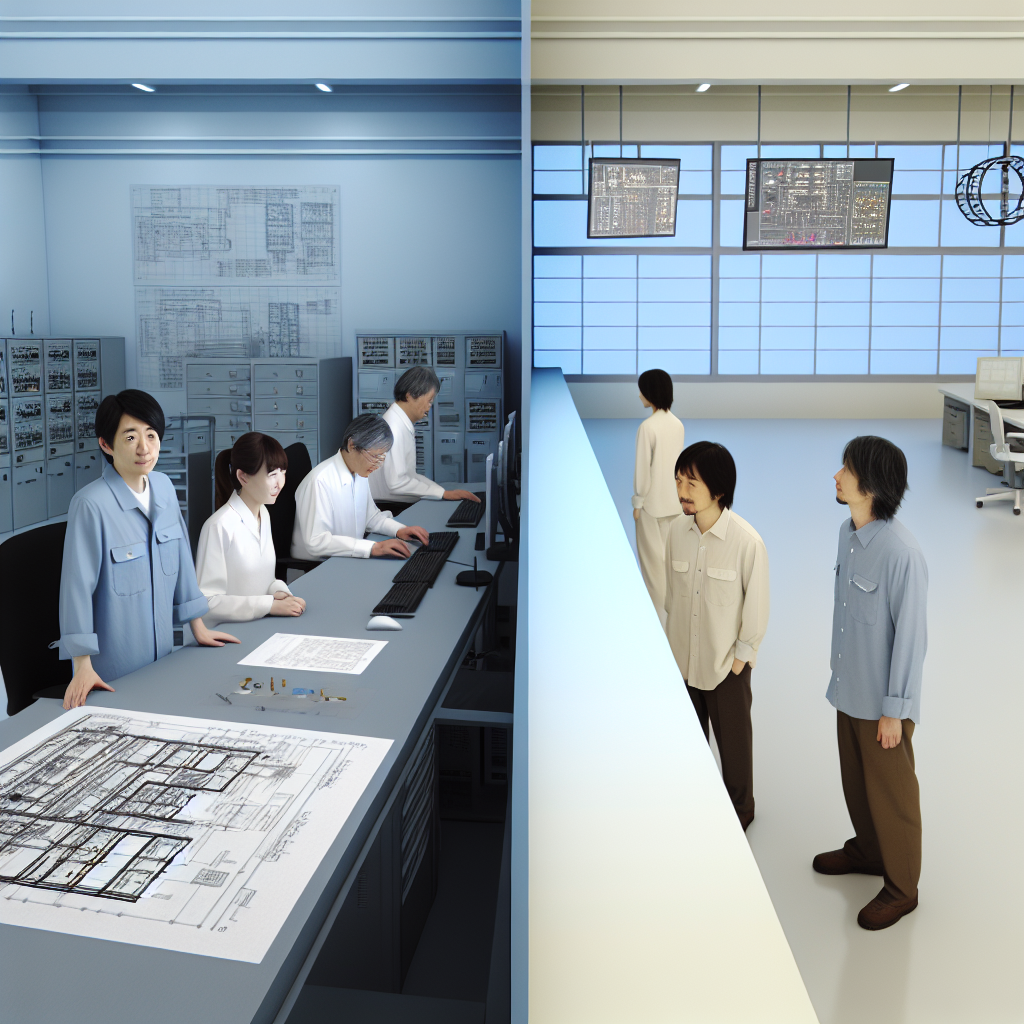 SWiseのバーチャルオフィスで日本と海外拠点が会議する様子