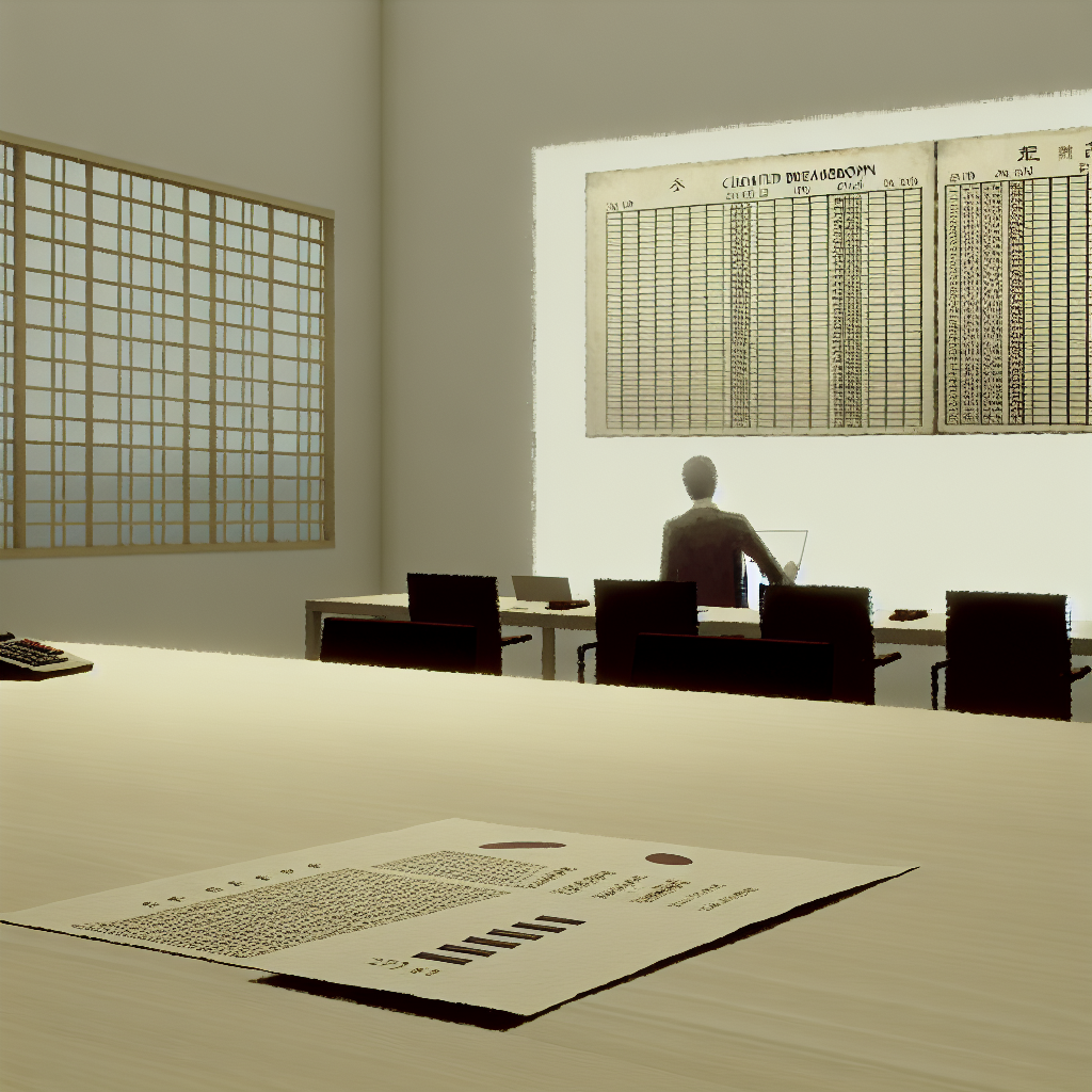 AI開発プロジェクトのコストと契約条件を検討するビジネスパーソン