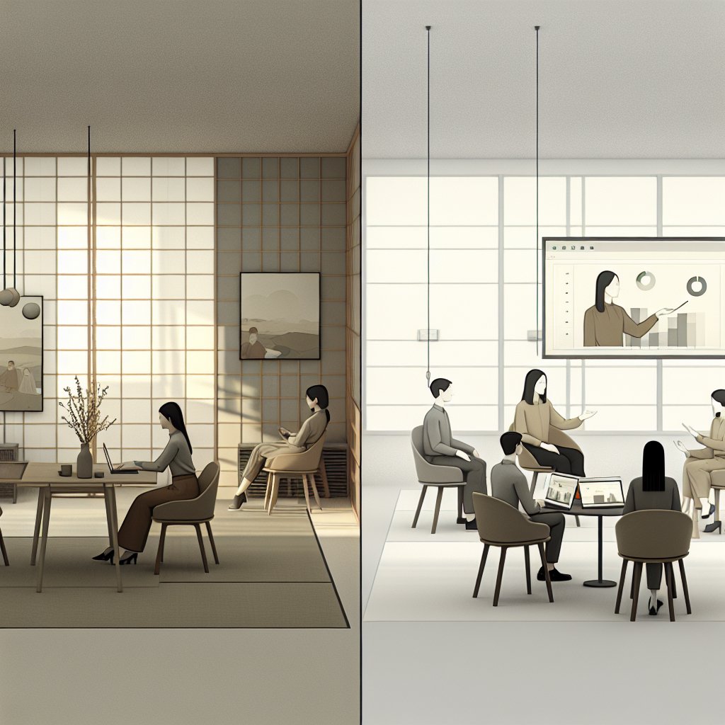 AI開発ベンダーと企業担当者が活発にコミュニケーションする様子