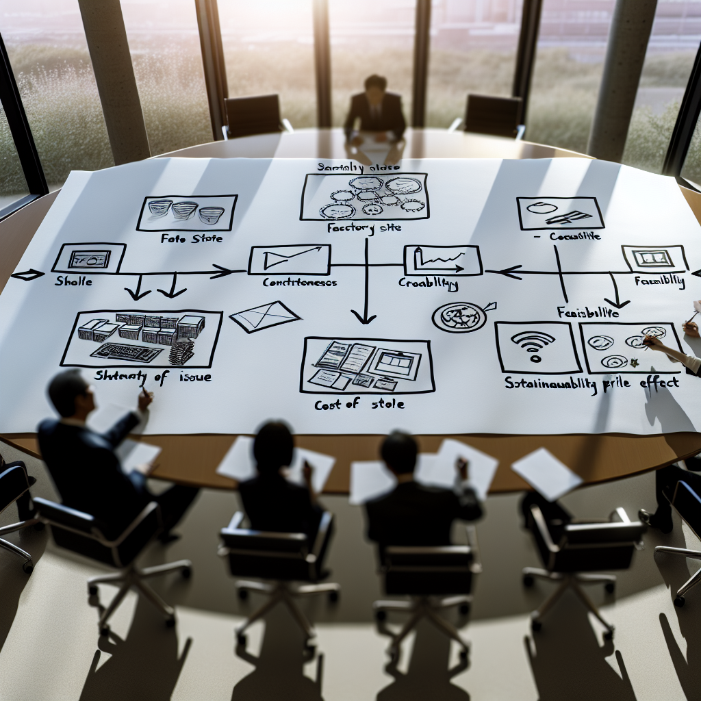 AI補助金の採択を目指して事業計画書を作成する担当チーム