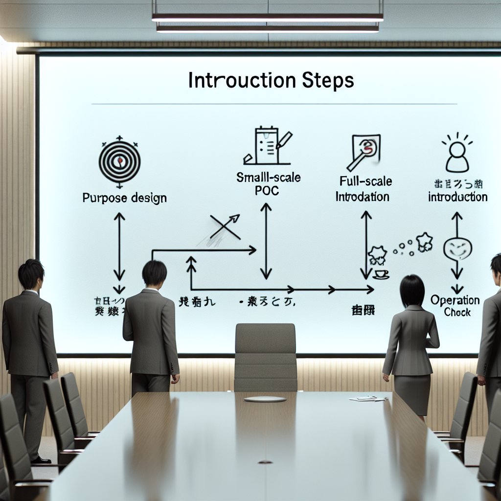 メタバース導入プロジェクトのステップ図