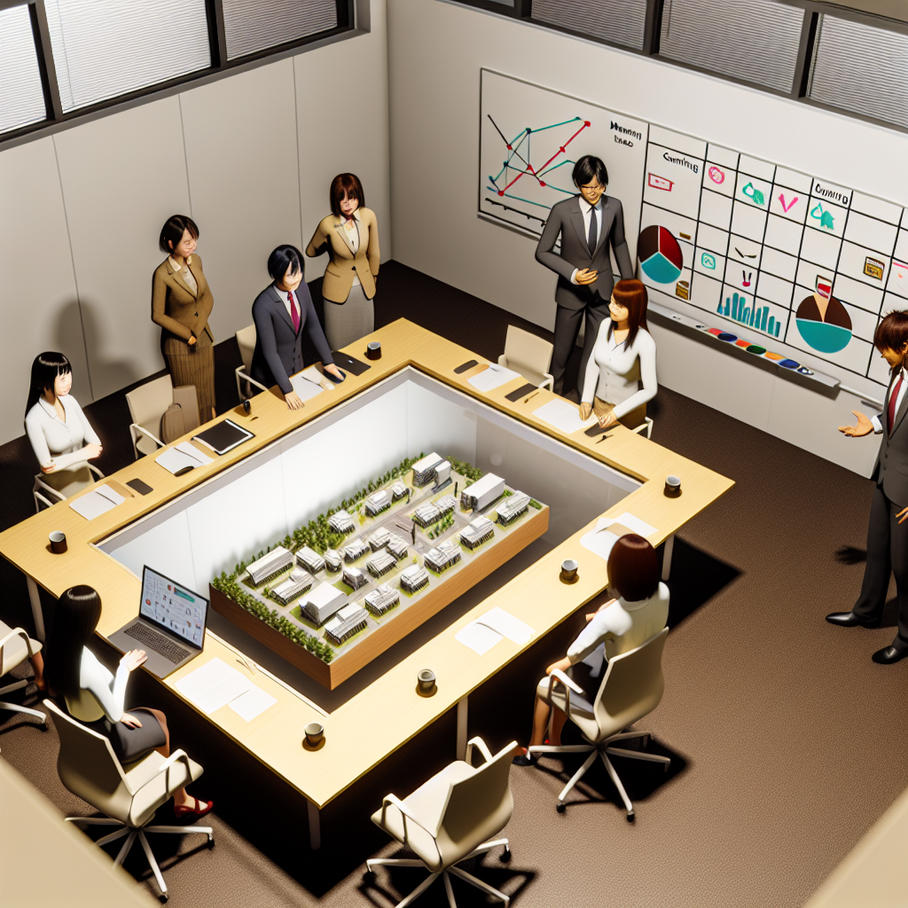 企業がメタバース導入計画を立てている様子