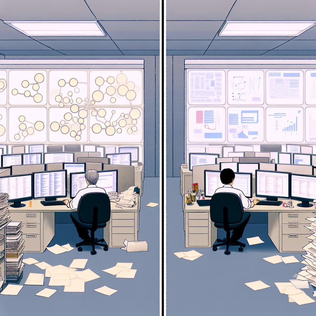 企業内のさまざまな部門で生成AIを活用するシーン