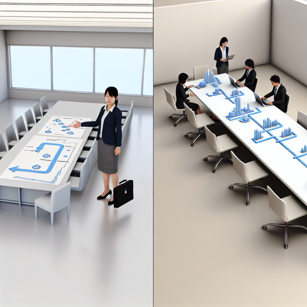 DX人材がメタバース空間でコラボレーションする様子