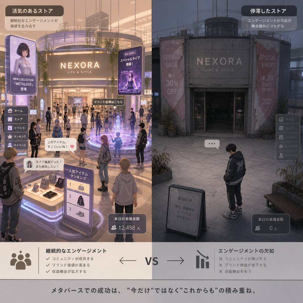 メタバース商店街の課題とリスクをホワイトボードで整理する様子