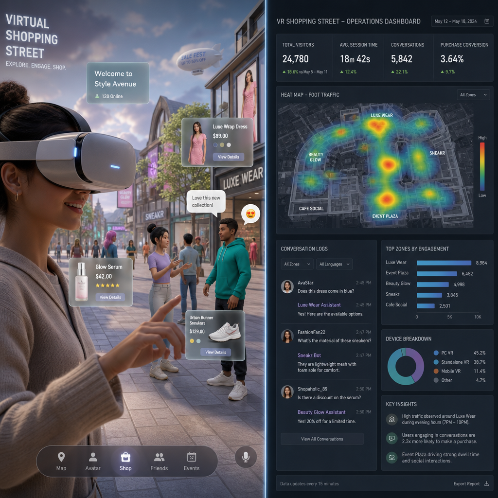 VR商店街を支える日本の開発チームとプラットフォーム