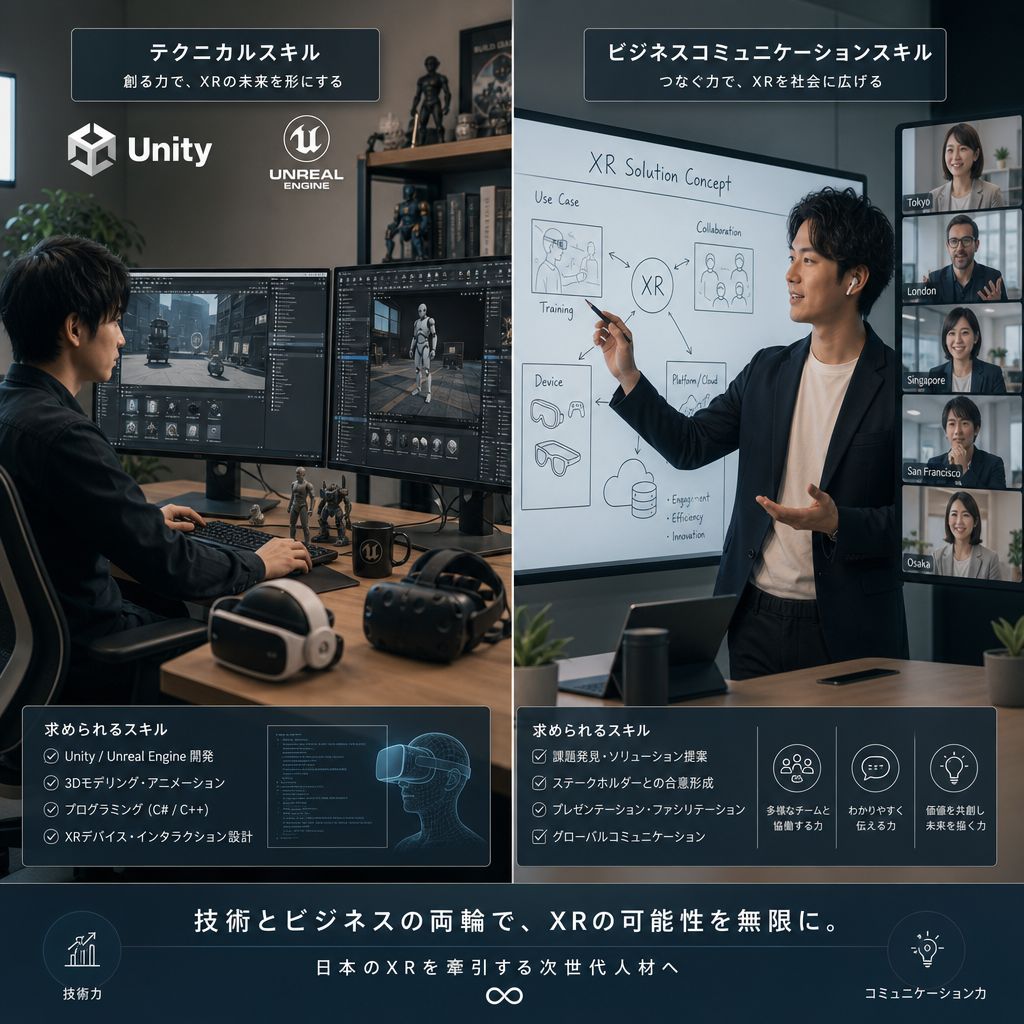 コードと3Dモデルを扱うXRエンジニアのデュアルスキル